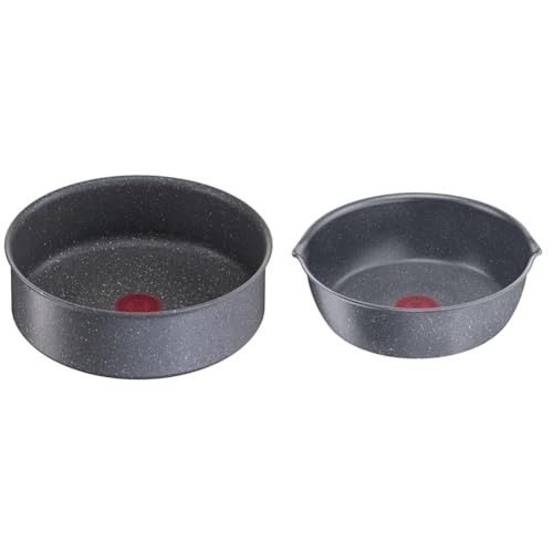 Tefal Ingenio Sauteuse 24 cm, Induction, Revêtement antiadhésif, Compatible lave-vaisselle & Ingenio Poêle 22 cm, Induction, Revêtement antiadhésif,...