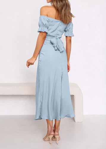Image of KIRUNDO Women's Satin Summer Wedding Guest Cocktail Dress