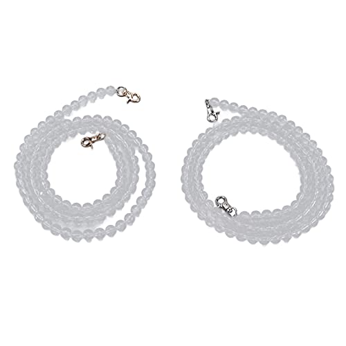 Accesorios de boda de cuentas acrílicas transparentes de 12mm para manualidades 2
