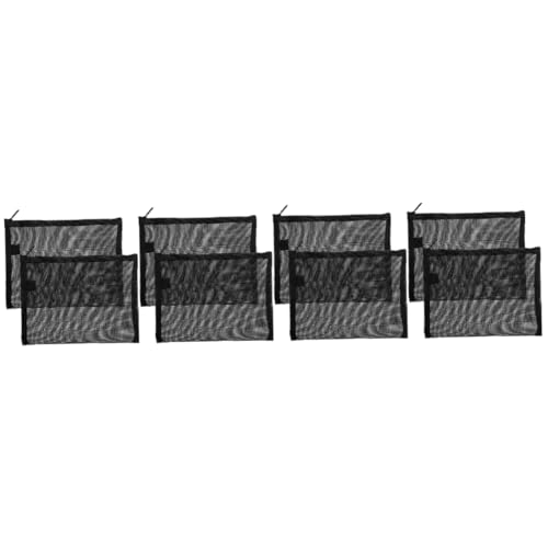 Trousse de toilette maille de voyage Healeved pour cosmétiques lot de 8 noir