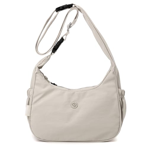 Image of JANKS Large Crossbody Bag for Women Fabric Nylon Casual Commuter Trendy Fashion Hobo Shoulder Ladies Travel Handbag