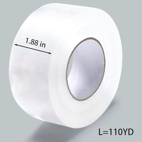 Heavy Duty Packing Tape with refillable Dispenser, Noiseless Packaging Tape 2.4 mil, 1.88" x 110 yd, Packing Tape Refills for Packing, Strong Seal on All Box Types for Moving, Office, & Storage (1)