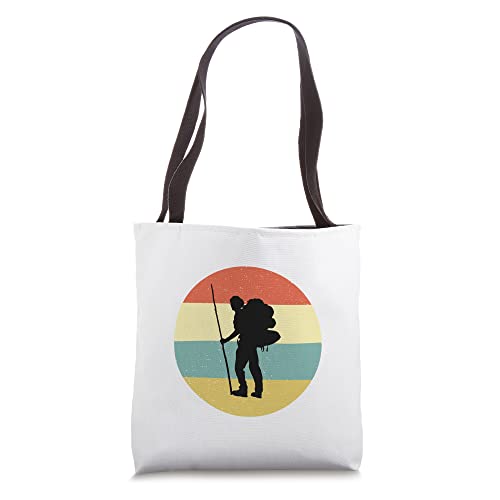 Vintage Retro Hiking Gift Idea Hiking Men Tote Bag