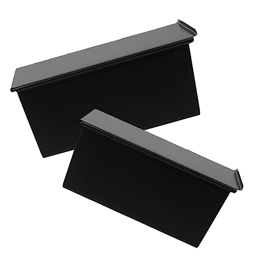 Ipetboom 2 piezas Molde para Pan con Tapa Deslizante Antiadherente Acero para Hornear Pan y Tostadas Casa