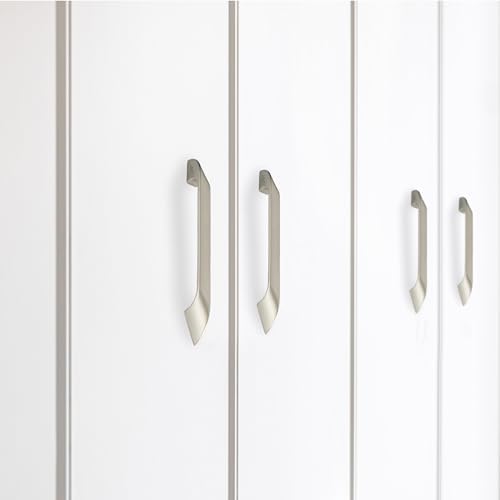 Image of LAPO 6 Piece Cabinet Drawer Handles for Kitchen, 9 Inch Wardrobe Handle, Pull Handles for Pooja Mandir, Cupboard, Almirah (224mm, Satin Matt Finish, 3 Years Warranty) Twist