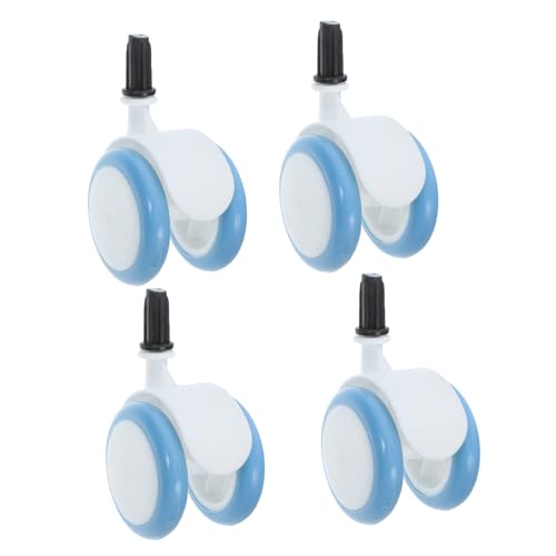 Ciieeo 4pcs Walker Wheels Replacement Rubber Casters for Stroller Playpen Walker Accessories Easy Installation Smooth Glide Versatile Compatibility