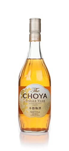 Choya Single Year (japanischer Fruchtlikör, alkoholhaltiges Getränk aus Japan, Ume Frucht Likör, 15,5% vol.) 1er Pack (1 x 0,7 l)
