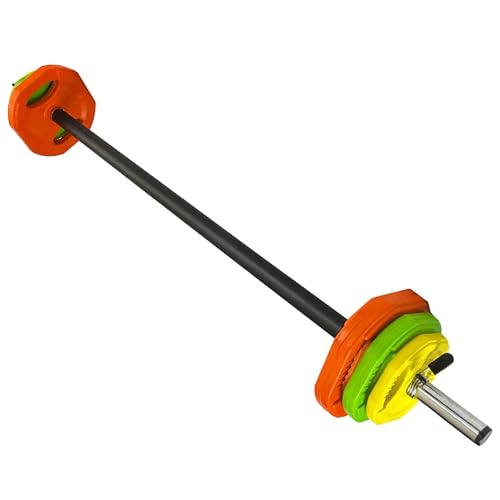 Set Body Pump Pack Completo de Pesas Discos y Barra combinables, Entrenamiento de Fuerza para Culturismo, Musculación, Halterofilia, Ejercicios Fitness para Gimnasio en Casa