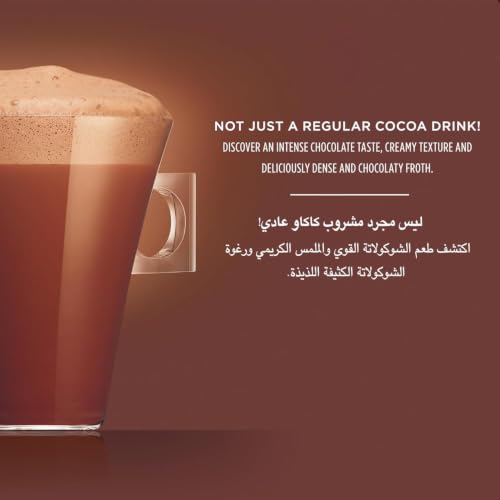Image of NESCAFE - Dolce Gusto Chococino (16 Pods) 256g Box, By COUGAR | Rich & Chocolatey Hot Chocolate Drink Pods | Creamy Cocoa Beverage | Compatible with Nescafe Dolce Gusto Machines - (Imported-UK)