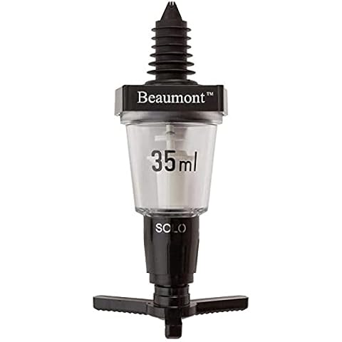 Pack of 3 x 35ml Beaumont Solo Classic Spirit Measure Bar Optics 3066 Cover