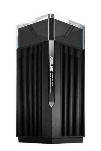 ASUS ZenWiFi Pro XT12 Noir - Pack de 1 - Système Wi-FI 6 AX Mesh, Tri-Bande, 11 000 Mbit/s, 300m2, AiProtection avec TrendMicro à Vie, Port WAN/LAN 2,5 Gigabit + 2 Ports LAN Gigabit, AiMesh