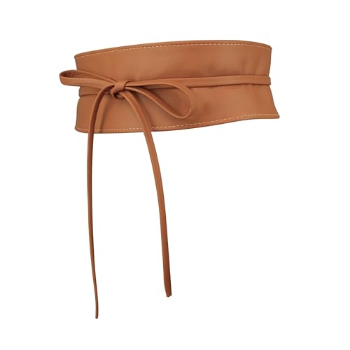 Image of FASHIONGEN - Woman Italian leather Obi belt, CASSIANE