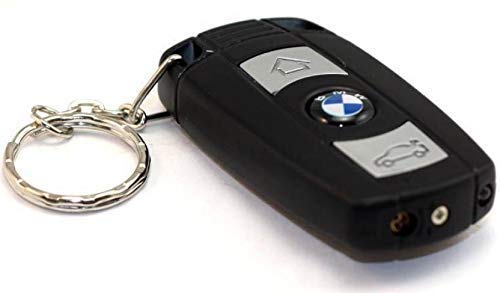 Designer Black Key Ring with Torch Pocket Lighter – Compact Windproof Refillable Gas Lighter, Stylish Metal Keychain for Everyday Carry, Gift for Men & Women