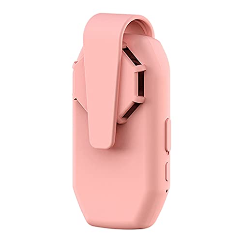 Fuhjythy PortáTil USB Recargable Mini MáScara Ventilador Filtro de Aire con Clip Deportes al Aire Libre Enfriamiento MáScara PortáTil Ventiladores Rosa