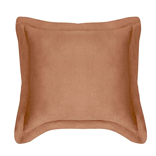 Image of Levtex Home - 100% French Flax Linen - Euro Sham - French Flax Washed Linen - Sandstone - Sham Size (26x26in.), No Insert
