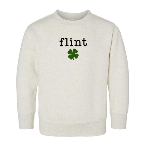 Flint Shamrock Kids Sweatshirt Toddler 4T Natural Heather