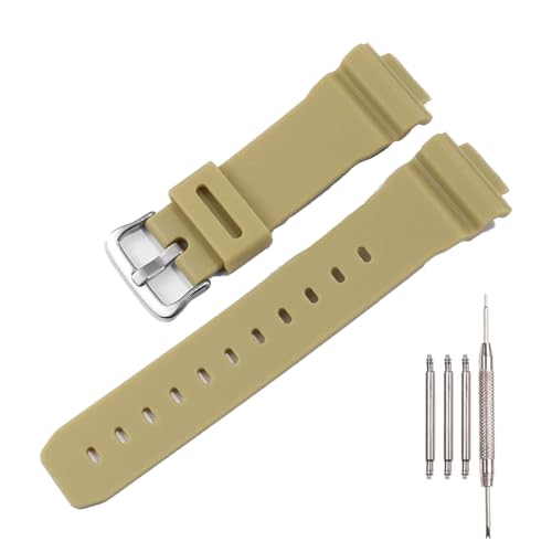 Correa de resina de 16 mm de alta resistencia para Casio DW5600 y GA2100