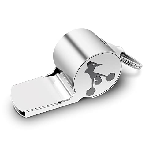 Silbato de acero inoxidable con cordón para entrenador miniatura 4