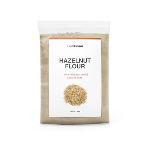 GymBeam Haselnussmehl - Haselnüsse gemahlen aus blanchierten gerösteten Haselnüssen glutenfreie Alternative zu Weizenmehl reich an ungesättigten Fetten für Low-Carb & Paleo-Diäten 500 g