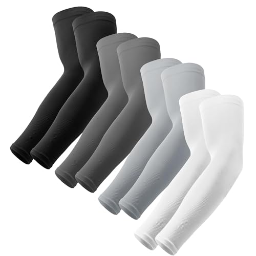 Image of UV Sun Protection Arm Sleeves - UPF 50 Cooling Compression Sleeves for Men & Women - Arm Cover /Protector for Basketball, Voleyball, Golf, Baseball, Football, Running, Cycling & Other Outdoor Sports