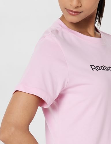 Image of Reebok Women's 100% Cotton Casual T-Shirt - Soft Breathable Slim Fit Half Sleeve Tee