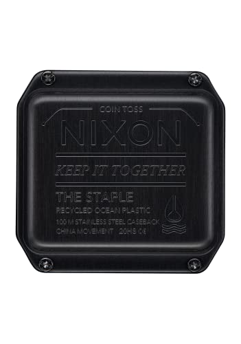Image of NIXON Staple A1309-100m Water Resistant Men's Digital Sport Watch (38mm Face, 22mm PU /Rubber /Silicone Band) - Made with #Tide Recycled Ocean Plastics