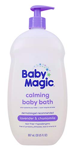 Image of Baby Magic Tear-Free Lavender & Chamomile Calming Baby Bath, Hypoallergenic, 30 fl oz.