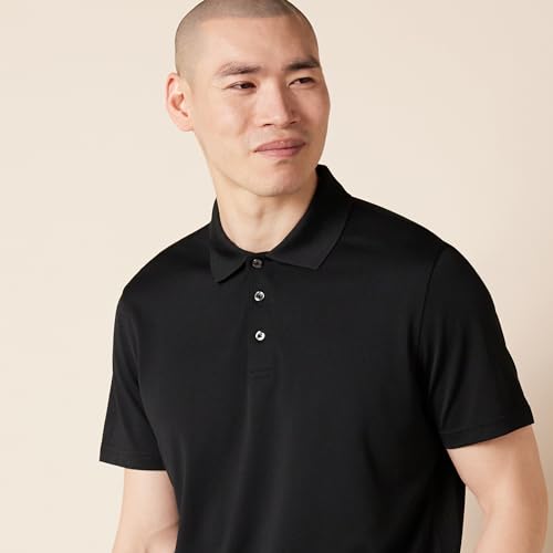 Image of Amazon Essentials Men's Moisture Wicking Golf Polo Shirt, Short Sleeve, Slim-Fit, Quick-Dry, Active Wear