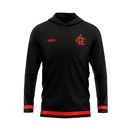 Camisa Flamengo Manga Longa Tron - Masculino Tamanho:G;Cor:Preto