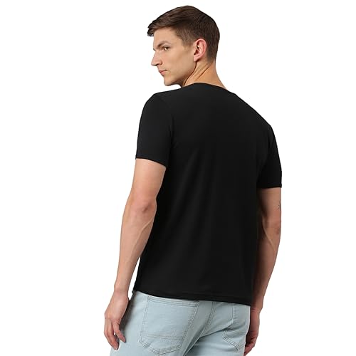 Image of Thomas Scott Men's | Solid | Half Sleeve | Slim Fit | 100% Cotton | Round Neck | Casual Tshirt