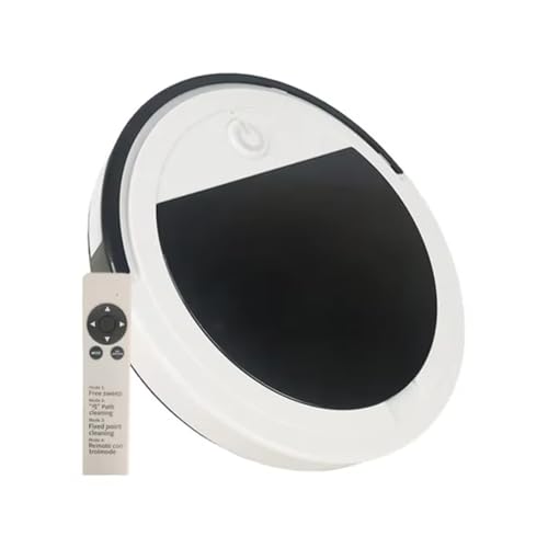 Robô Aspirador Inteligente, Controle Remoto — Silencioso, 4 Modos de Limpeza, UV, 2800Pa, 90min Autonomia — Aspirador de Pisos e Tapetes, Branco