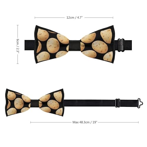 Men's & Boys Elegant Bow Tie - Adjustable Length for Tuxedo & Suit2