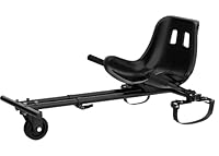 Hover-1 Buggy Hoverboard Attachment Compatible with Most 6.5" & 8" Electric Hoverboards, Hand-Operated Rear Wheel Control, Adjustable Frame & Straps, Easy Assembly & Install Hoverboard Go Kart