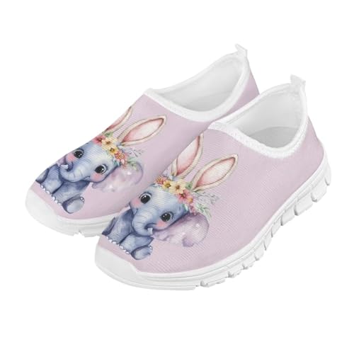 Girls Easter Shoes Funny Print Tennis Slip On Shoes2