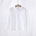lollipopbear Polo Shirt Long Sleeve Shirt for School Girls Boys Polo Shirts White S
