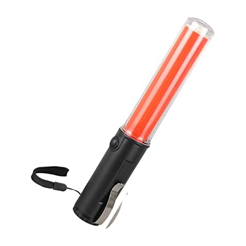 LED Light Stick, LED Signal Traffic Rod Safty LED Concert Light Stick LED Safety Command Warning Stick Fire Line Emergency Fluorescent Rod Cover