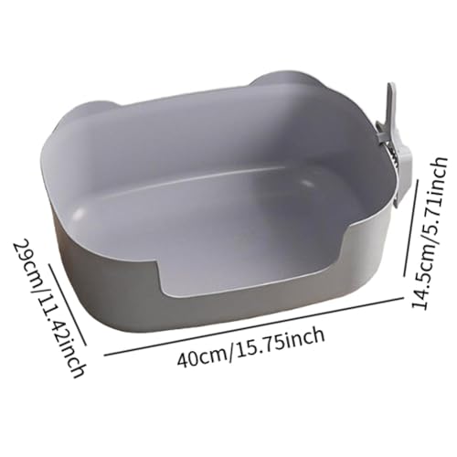 IEUDNS Caixas de areia para animais de estimação de topo aberto Bandeja de areia para animais de est