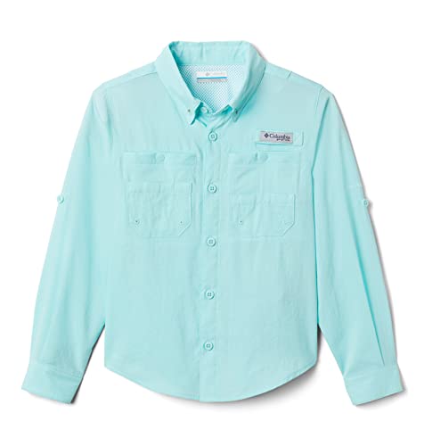 Columbia Youth Boys Tamiami Long Sleeve Shirt, Gulf Stream, X-Large #TOP12