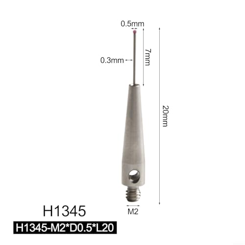 Stylet M2 CMM de haute précision avec tête à bille et pointe acier - 8
