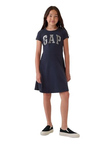GAP Girls' Short Sleeve Logo Dress