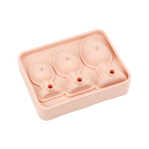 Molde para cubitos de hielo de silicona divertido rosa miniatura 2