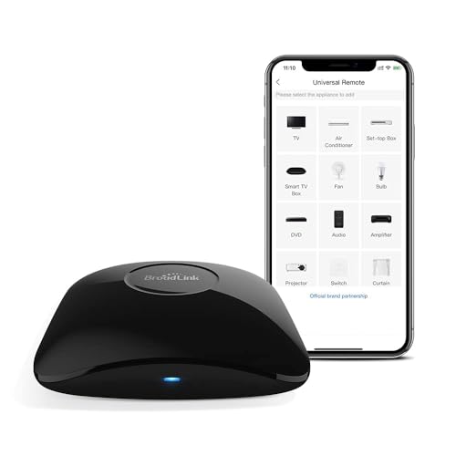 Broadlink RM4 pro IR RF 433MHz (No encryption, Fixed Code) WiFi Universal Remote Smart Home Automation Compatible with Alexa and Google Home Broadlink RM4 pro IR RF 433MHz (No encryption, Fixed Code) WiFi Universal Remote Smart Home Automation Compatible with Alexa and Google Home