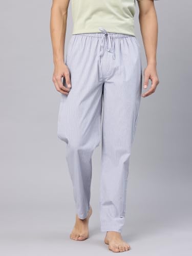 Image of Majestic Man Men's Pure Cotton Small Checks Lounge Pyjama | Comfort Fit | 3 Pockets | Front Zip Closure