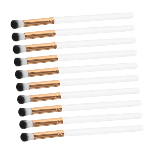HAKIDZEL Essential Makeup Brush Set for Women 10pcs Eye Shadow Contour and Concealer Brushes Soft Sturdy Comfortable Grip for