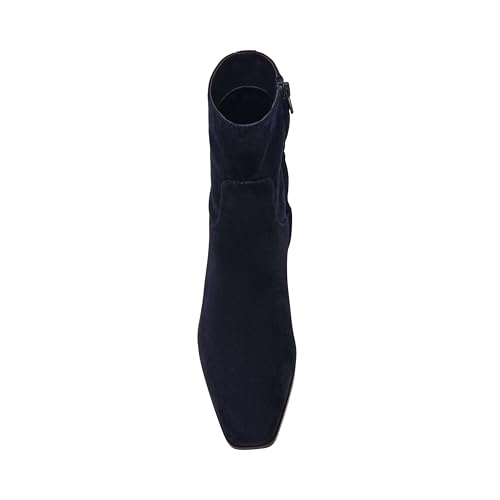 Steve Madden Women's Dusty Ankle Boot, Navy Suede, 6.5
