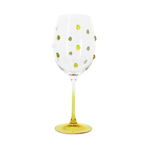 NOVASTYL - Boite de 4 verres à pied citron 43.5cl en verre - 1605465