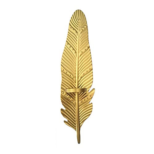 Candelera Metal Muro Pared Montado En Candelabro Oro Decorativo para Decoración Creativa Pared Colgante Colgantes para Sala Estar Dormitorio