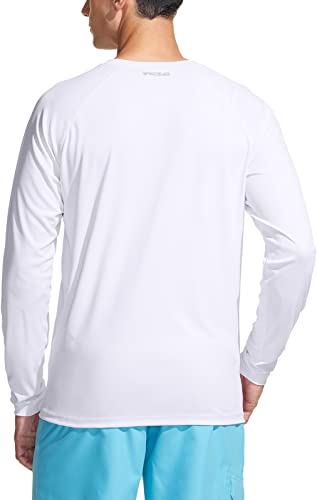 image for TSLA Men's Rashguard Swim Shirts, UPF 50+ Loose-Fit Long Sleeve Shirts