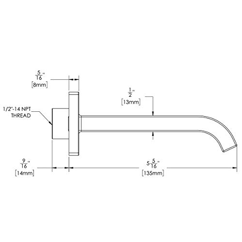 Speakman CDS1574-MB Lura-Beccuccio Per Vasca Da Bagno, Colore: Nero Opaco - 2