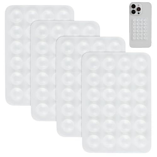Gjinxi Lot de 4 Supports de téléphone à Ventouse en Silicone, Support de téléphone...